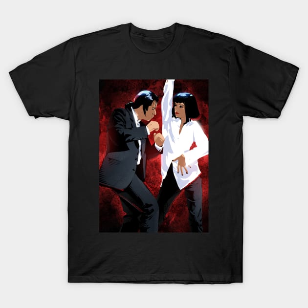 Pulp Fiction Dance T-Shirt by nabakumov